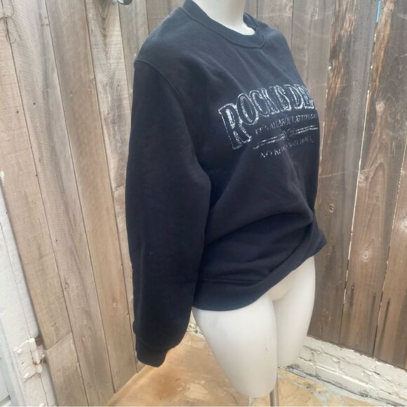 The Kooples BLACK SWEATSHIRT WITH SCREEN PRINT size 1 NWT - Picture 5 of 16